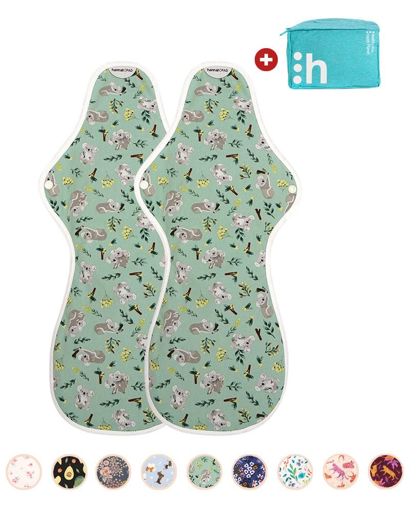 Organic Reusable Pads - 2 Super Ultra Pads - The Brand hannah