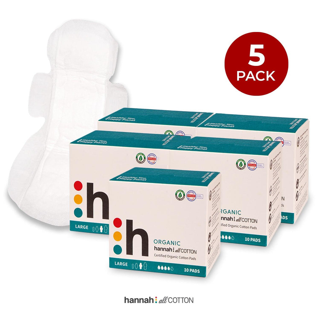 Organic Cotton Pads - Large 5 Pack - The Brand hannah